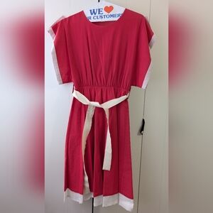 Red Cotton Summer Dress